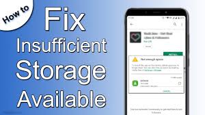 Fix For Not Enough Storage Available On Android Phone