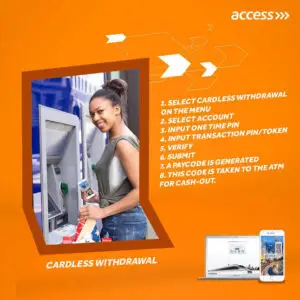 How To Perform Cardless Withdrawal on Access Bank ATM