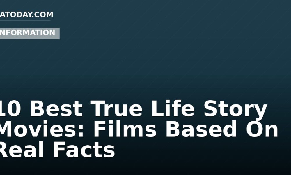 10 Best True Life Story Movies: Films Based On Real Facts