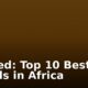 Ranked: Top 10 Best Brands in Africa