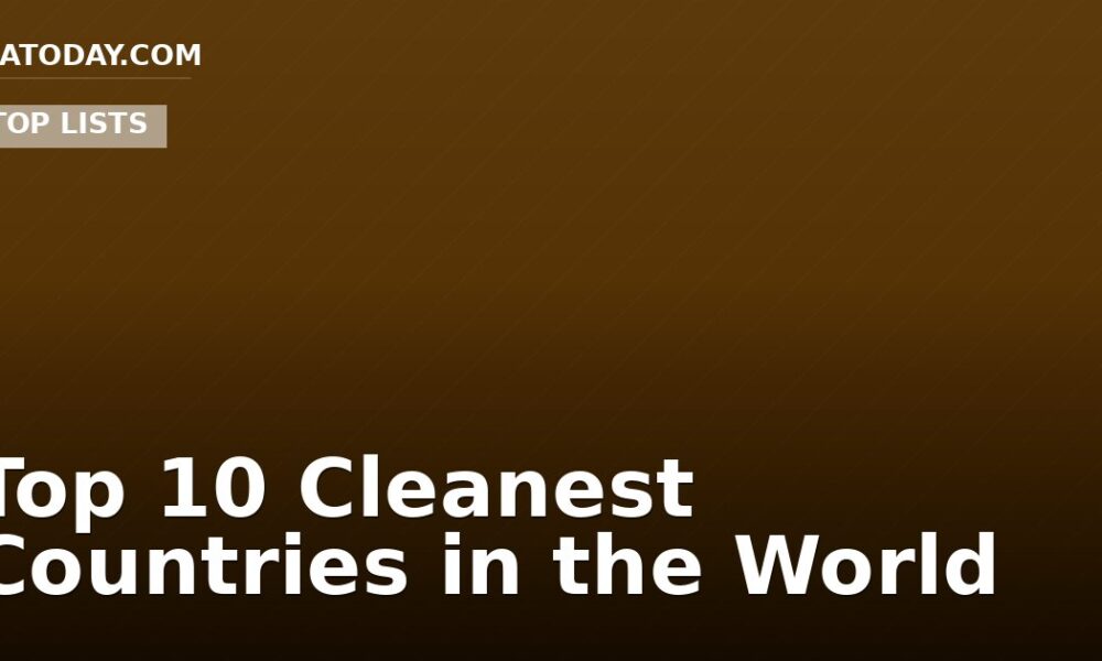 Top 10 Cleanest Countries in the World
