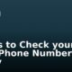 Codes to Check your MTN Phone Number Easily