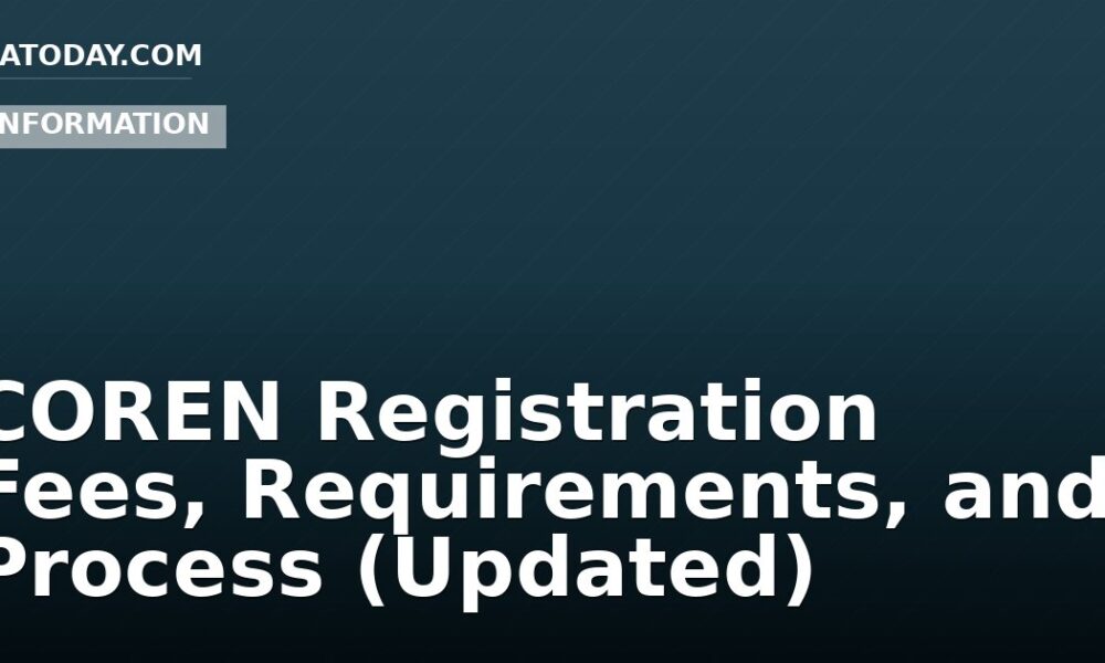 COREN Registration Fees, Requirements, and Process (Updated)