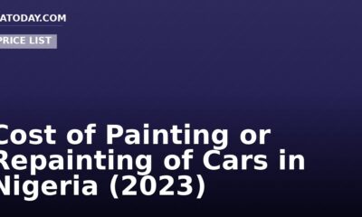 Cost of Painting or Repainting of Cars in Nigeria (2023)