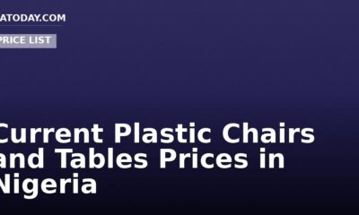 Current Plastic Chairs and Tables Prices in Nigeria