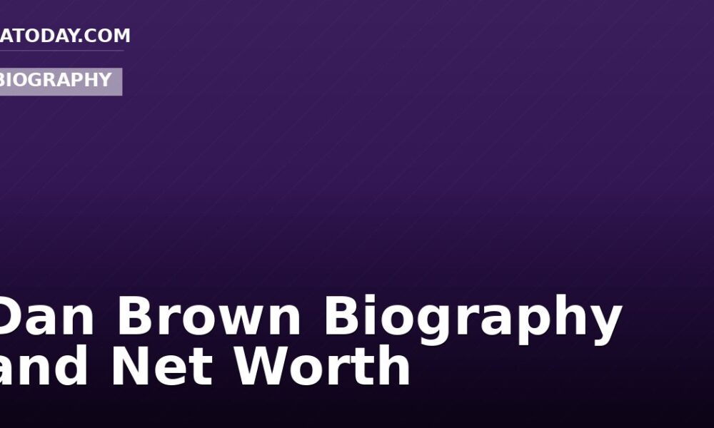 Dan Brown Biography and Net Worth