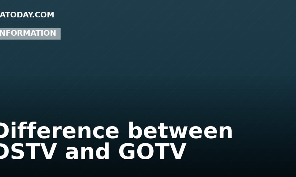 Difference between DSTV and GOTV