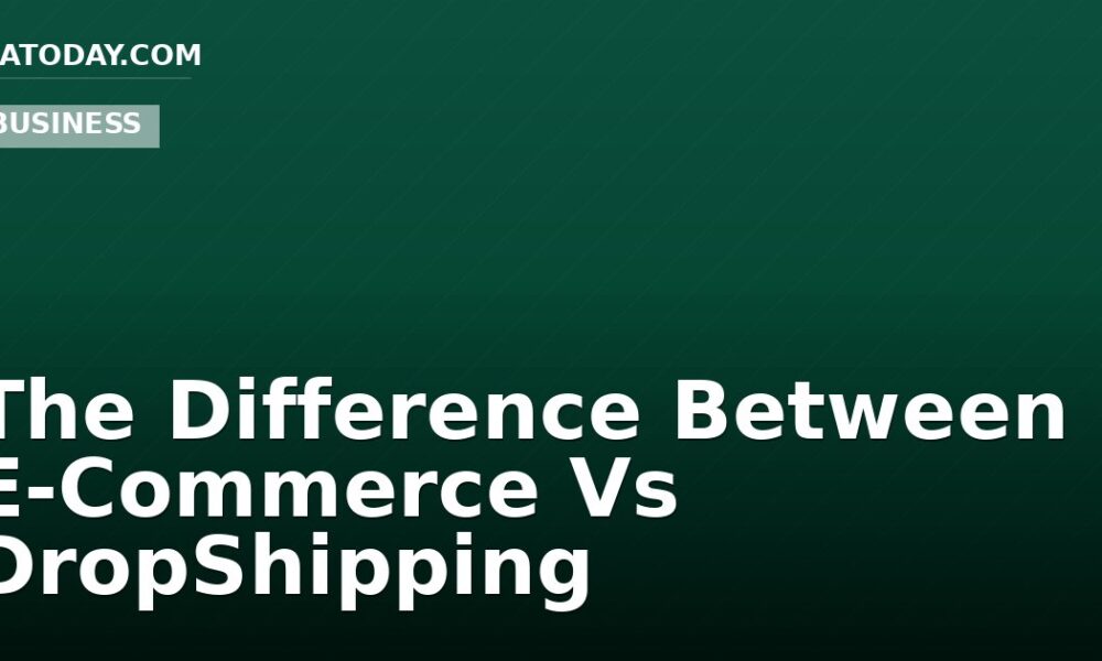 The Difference Between E-Commerce Vs DropShipping