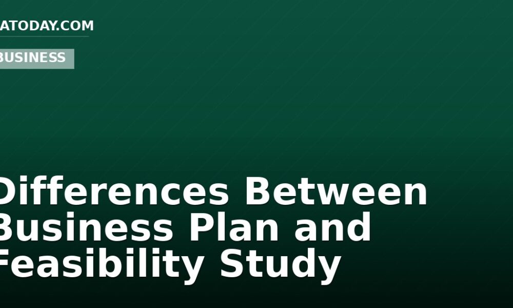 Differences Between Business Plan and Feasibility Study