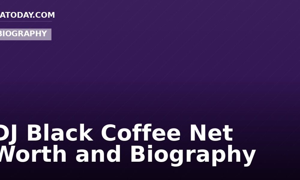 DJ Black Coffee Net Worth and Biography