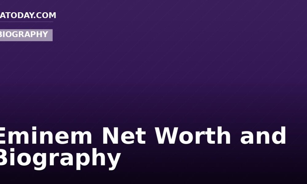 Eminem Net Worth and Biography