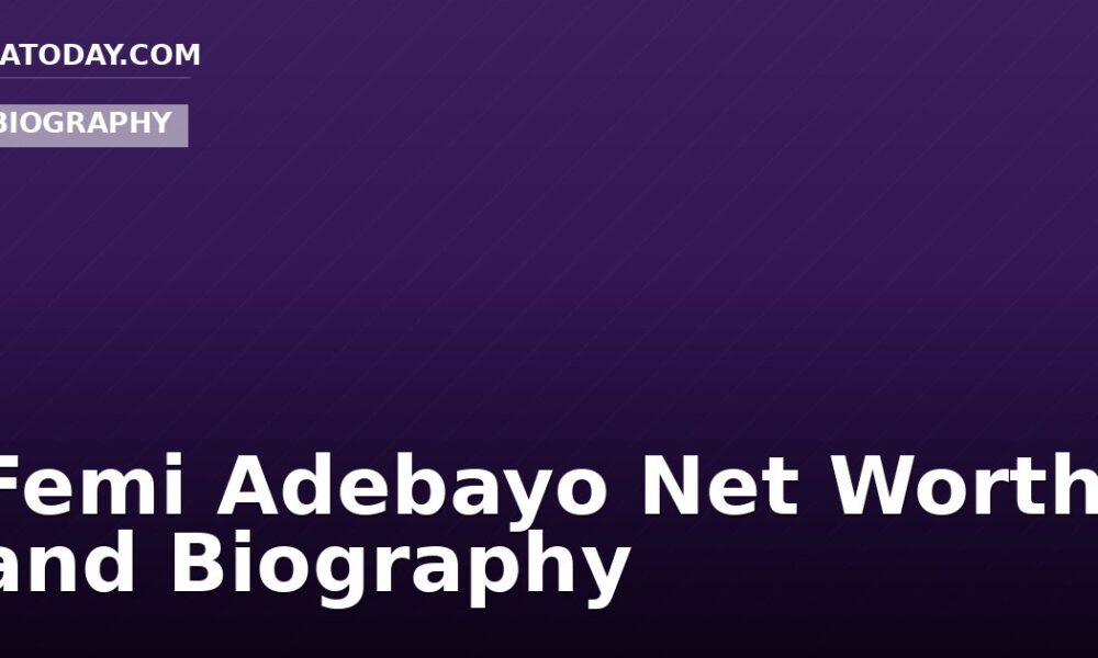 Femi Adebayo Net Worth and Biography