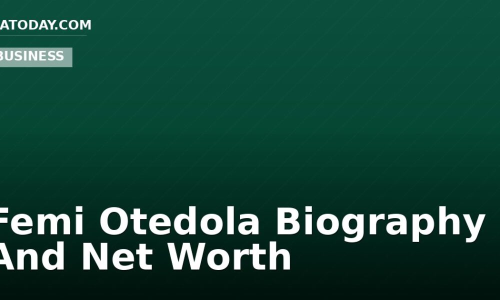 Femi Otedola Biography And Net Worth