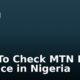 How To Check MTN Data Balance in Nigeria