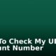 How To Check My UBA Account Number