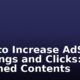 How to Increase AdSense Earnings and Clicks: Matched Contents
