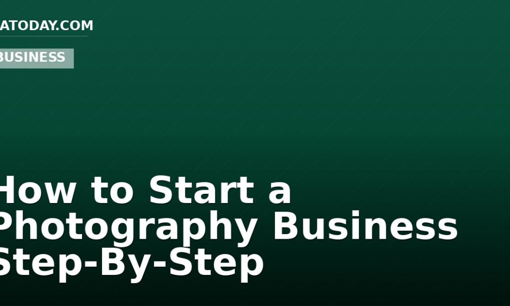How to Start a Photography Business Step-By-Step