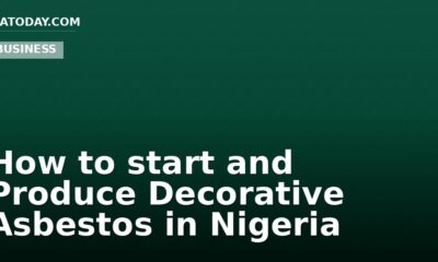 How to start and Produce Decorative Asbestos in Nigeria