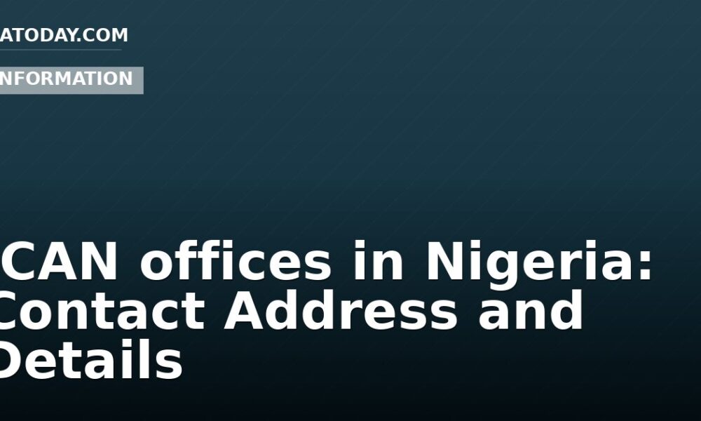 ICAN offices in Nigeria: Contact Address and Details