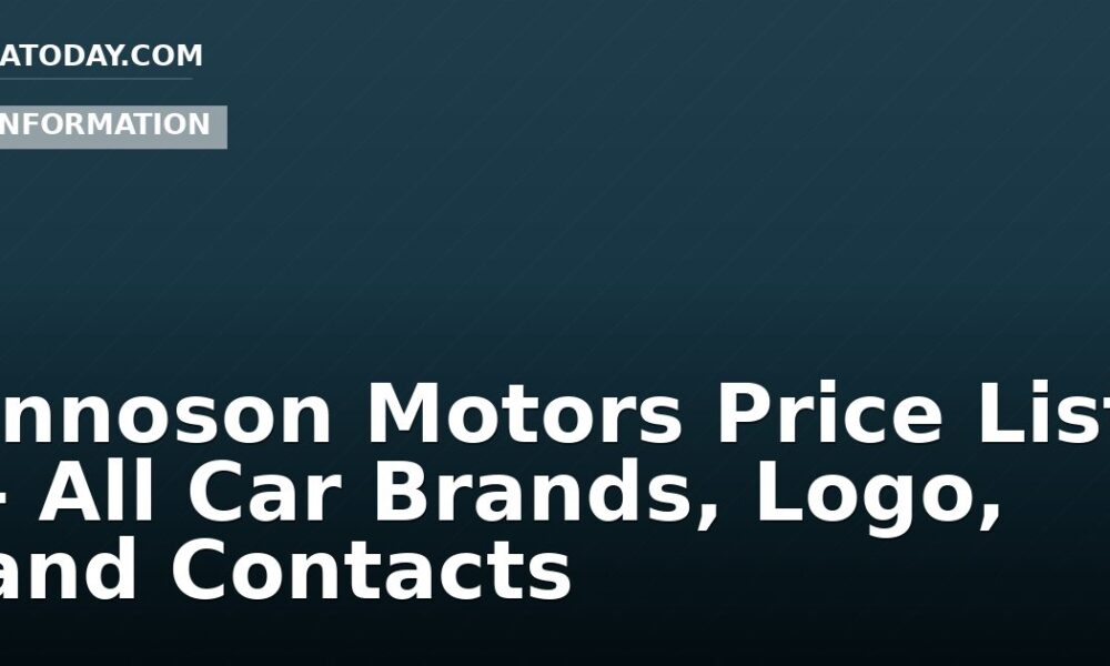 Innoson Motors Price List – All Car Brands, Logo, and Contacts