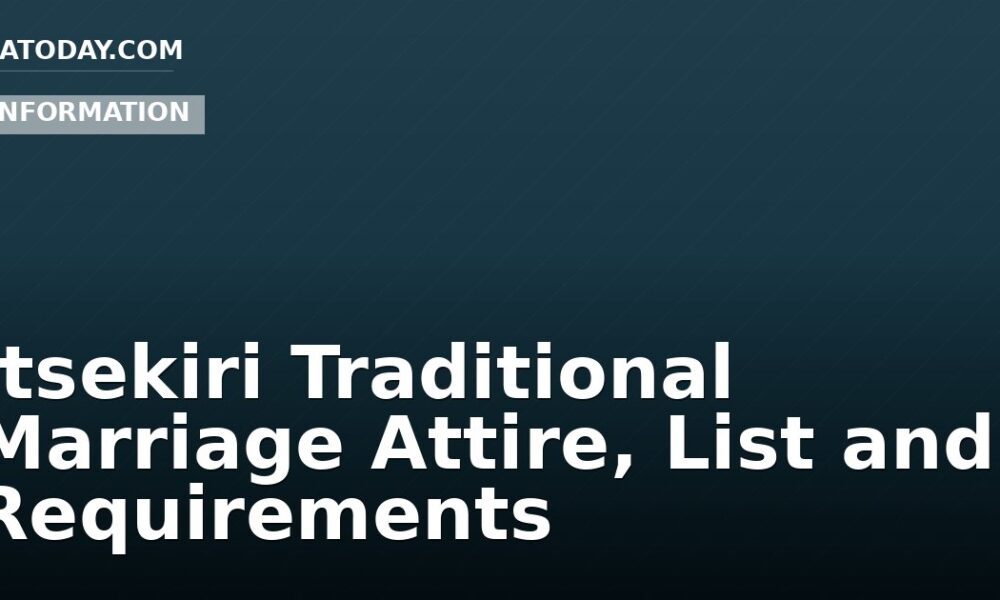 Itsekiri Traditional Marriage Attire, List and Requirements