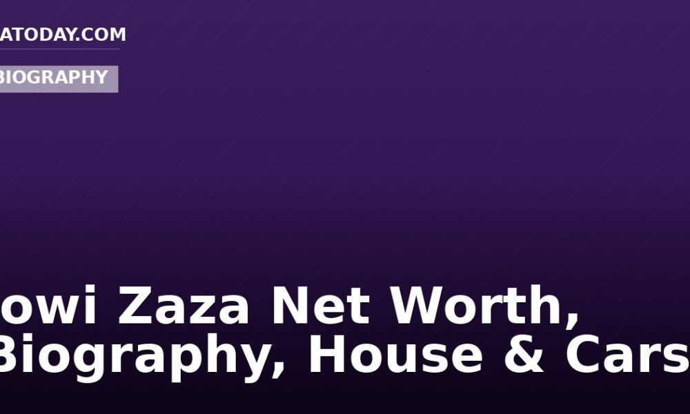 Jowi Zaza Net Worth, Biography, House & Cars