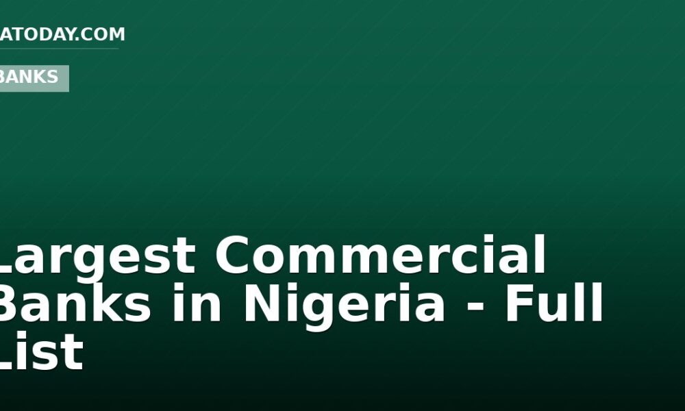 Largest Commercial Banks in Nigeria - Full List