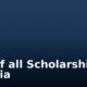 List of all Scholarships in Nigeria