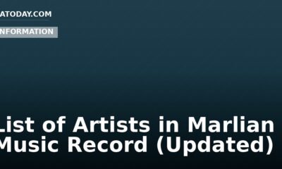 List of Artists in Marlian Music Record (Updated)