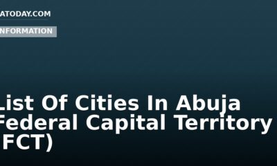 List Of Cities In Abuja Federal Capital Territory (FCT)