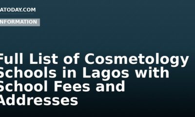 Full List of Cosmetology Schools in Lagos with School Fees and Addresses