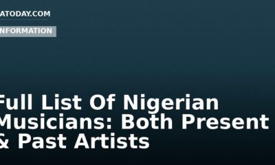 Full List Of Nigerian Musicians: Both Present & Past Artists