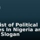 Full List of Political Parties In Nigeria and Their Slogan