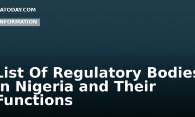 List Of Regulatory Bodies In Nigeria and Their Functions