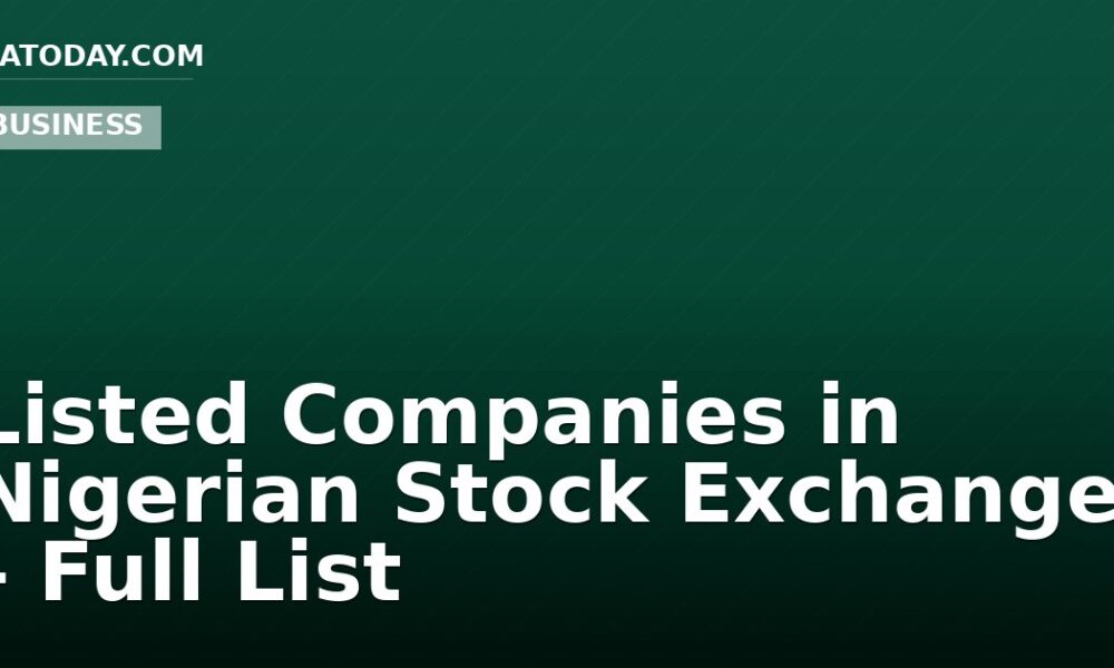 Listed Companies in Nigerian Stock Exchange – Full List