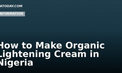 How to Make Organic Lightening Cream in Nigeria