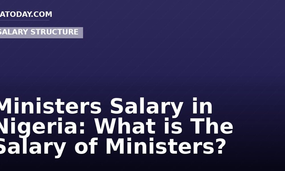 Ministers Salary in Nigeria: What is The Salary of Ministers?