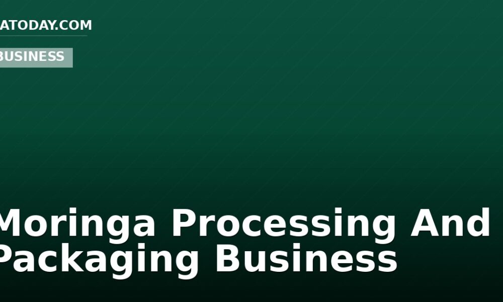 Moringa Processing And Packaging Business