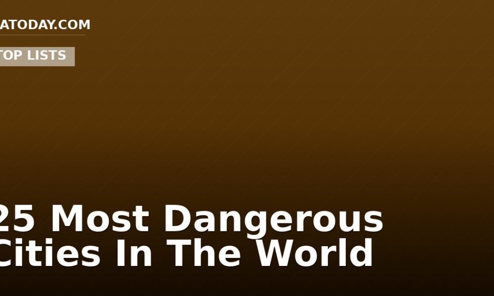25 Most Dangerous Cities In The World