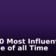 Top 10 Most Influential People of all Time
