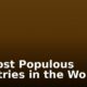 20 Most Populous Countries in the World