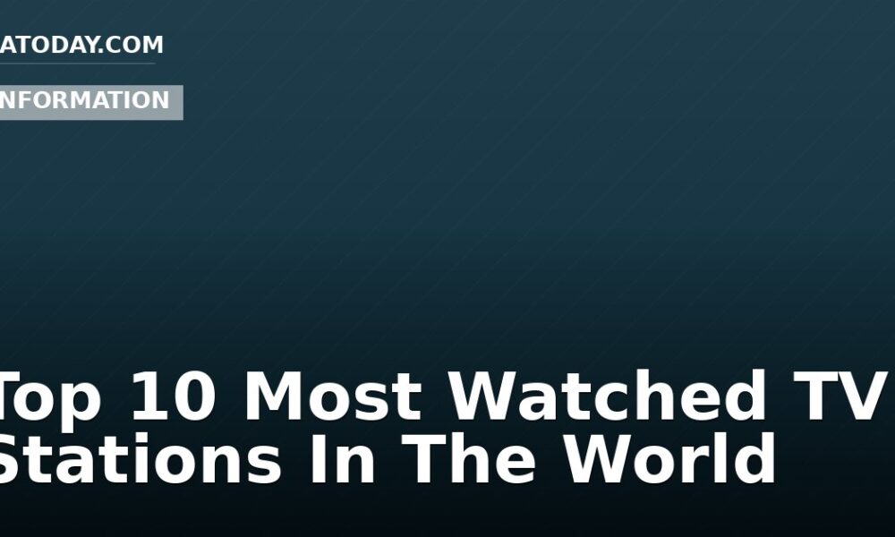 Top 10 Most Watched TV Stations In The World