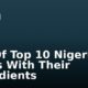 List Of Top 10 Nigerian Foods With Their Ingredients