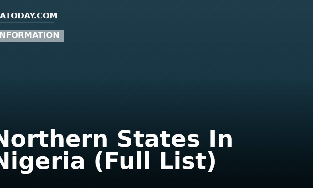 Northern States In Nigeria (Full List)