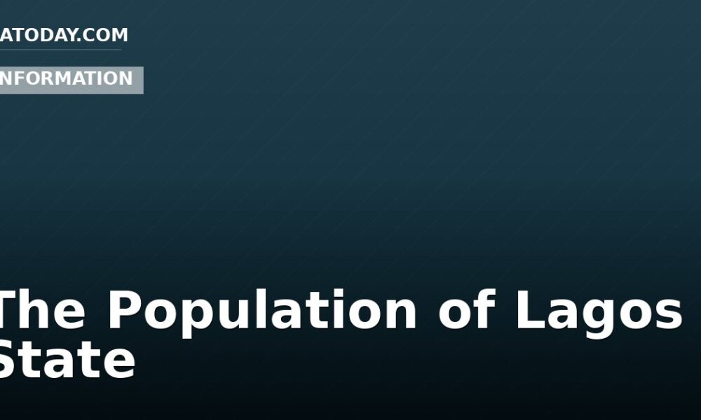 The Population of Lagos State