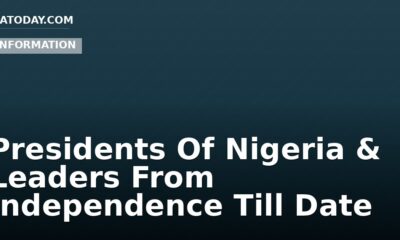 Presidents Of Nigeria & Leaders From Independence Till Date