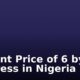 Current Price of 6 by 6 Mattress in Nigeria
