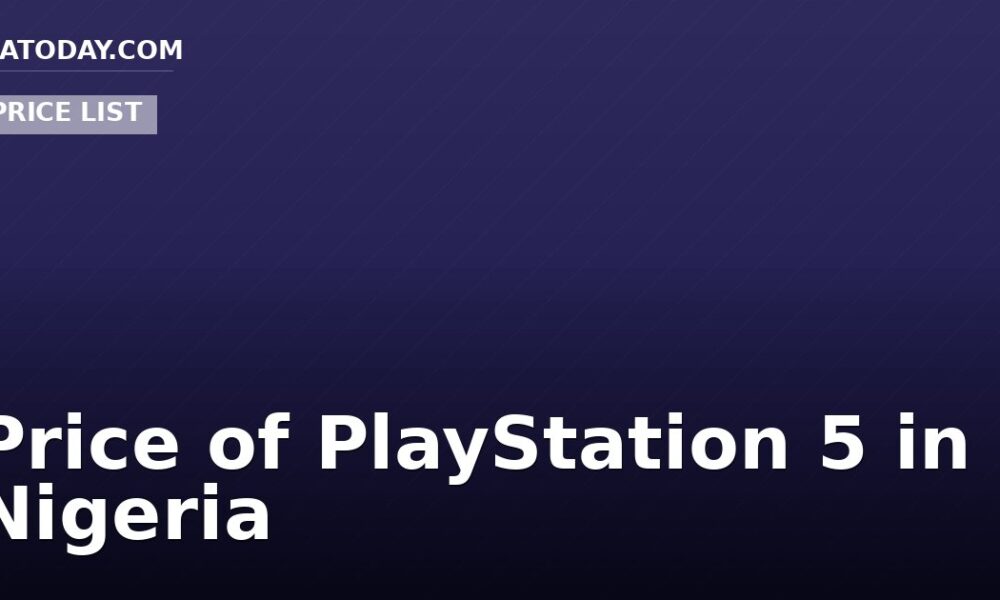 Price of PlayStation 5 in Nigeria