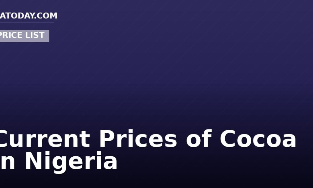 Current Prices of Cocoa In Nigeria