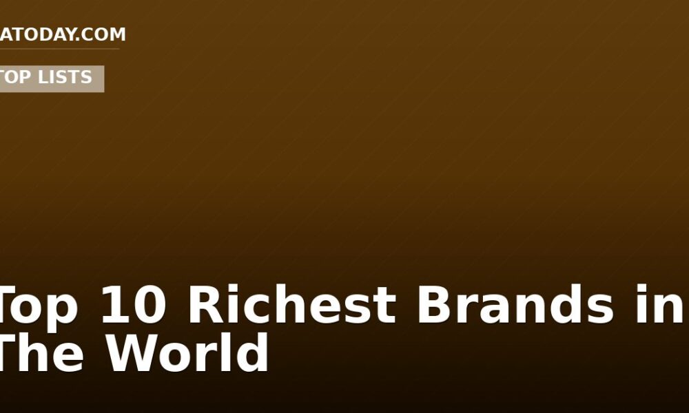Top 10 Richest Brands in The World